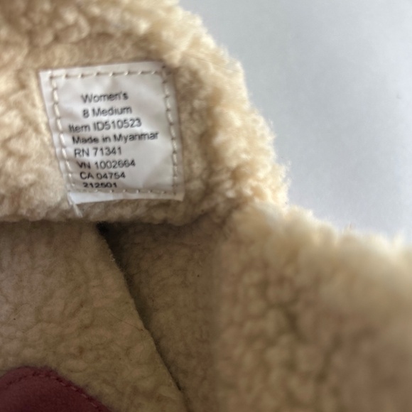 L.L. Bean Dust Pink Suede Faux Fur Lining Rubber Outsole Moccasin Boots size 8 - Picture 14 of 14